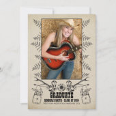 Invitation Pays rustique | Photo Graduation Party (Devant)