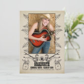 Invitation Pays rustique | Photo Graduation Party (Debout devant)