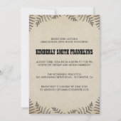 Invitation Pays rustique | Photo Graduation Party (Dos)