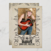 Invitation Pays rustique | Photo Graduation Party (Devant / Derrière)