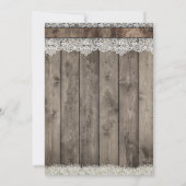 Invitation Pays Sunflower Fête des mariées Ouest (Dos)