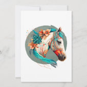 Invitation Pays Western Horse Saddup fête d'anniversaire (Dos)