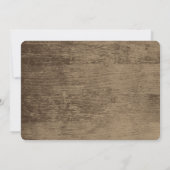 Invitation Pays Western Horseshoe et noeud de corde (Dos)