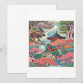 Invitation paysage asiatique (Devant / Derrière)