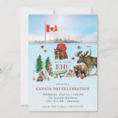 Invitation Paysage canadien | Fête du Canada BBQ (Devant)