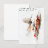 Invitation Paysage chinois (1248-1310) Peinture Vintage par (Devant / Derrière)