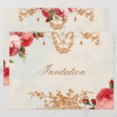 Invitation Paysage de ciel d'été Blenheim Rose (Devant / Derrière)