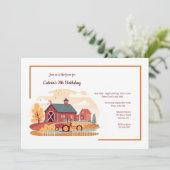 Invitation Paysage de ferme (Debout devant)