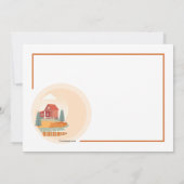 Invitation Paysage de ferme (Dos)