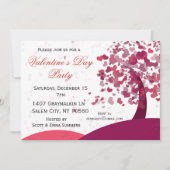 Invitation Paysage de Heart Tree Saint Valentin (Devant)