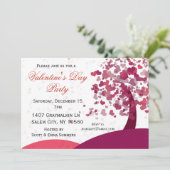 Invitation Paysage de Heart Tree Saint Valentin (Debout devant)