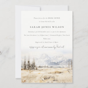 Invitation Paysage de Jackson Hole Wyoming Enterrement de Vie