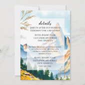 Invitation Paysage de la Montagne d'Or (Dos)