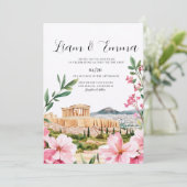 Invitation Paysage de mariage Athènes Grèce (Debout devant)