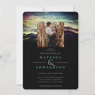 Invitation Paysage de montagnes magnifiques Mariage photo