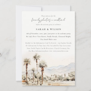 Invitation Paysage de Palm Springs Californie Après-Mariage