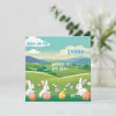 Invitation Paysage de Pâques - Chasse Brunch&Oeuf (Debout devant)
