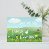 Invitation paysage de Pâques graphique (Debout devant)