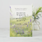 Invitation Paysage de prairie aquarelle (Debout devant)