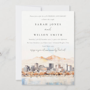 Invitation Paysage de Salt Lake City Utah pour mariage et ann