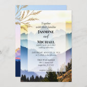 Invitation Paysage des monts Gold (Devant / Derrière)