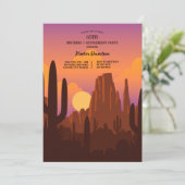 Invitation Paysage Désertique (Debout devant)