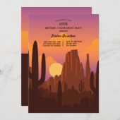 Invitation Paysage Désertique (Devant / Derrière)