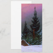 Invitation Paysage d'hiver Caspar David Friedrich (Devant / Derrière)
