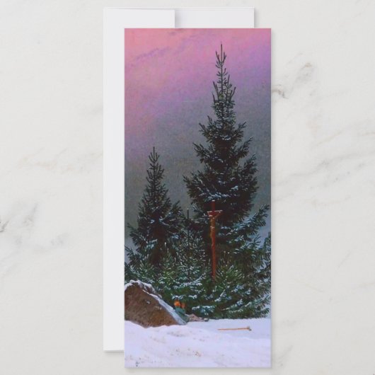 Invitation Paysage d'hiver Caspar David Friedrich (Devant)
