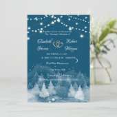 Invitation Paysage d'hiver Mariage de neige (Debout devant)