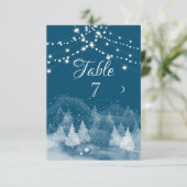 Invitation Paysage d'hiver Neige (Debout devant)