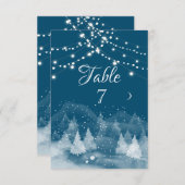 Invitation Paysage d'hiver Neige (Devant / Derrière)