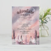 Invitation Paysage d'hiver Retraite de la forêt de Greenpine (Debout devant)