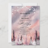 Invitation Paysage d'hiver - Script de la forêt de Greenpine (Devant)
