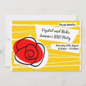 Invitation Paysage d'invitation Rose espagnole (Devant)