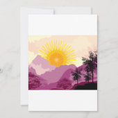 Invitation Paysage du lever du soleil (Devant)