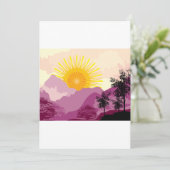 Invitation Paysage du lever du soleil (Debout devant)