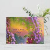 Invitation Paysage fantastique, tropical et rêveur -  (Debout devant)