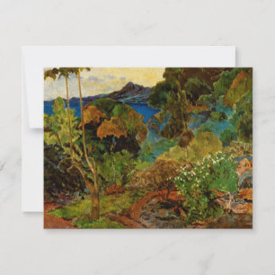 Invitation Paysage Martinique de Paul Gauguin (1887)