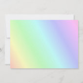 Invitation Paysage minimal des diplômés Holographie photo (Dos)