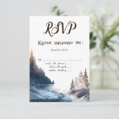 Invitation Paysage, Nature, Forêt RSVP (Debout devant)