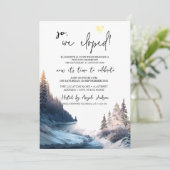 Invitation Paysage,Nature,Mariage en forêt (Debout devant)