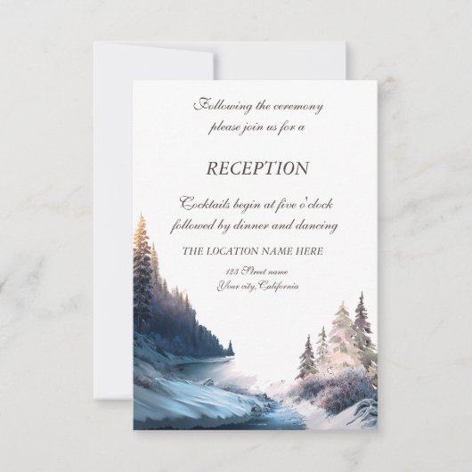 Invitation Paysage,Nature,Réception en forêt   (Devant)