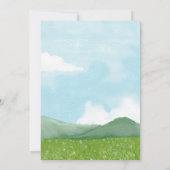 Invitation Paysage naturel magnifique anniversaire fille prin (Dos)