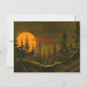 Invitation Paysage nocturne; chasse ou moisson lune (Devant)