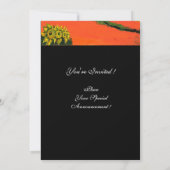 Invitation PAYSAGE TOSCANE, bleu vert jaune orange (Dos)
