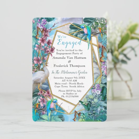 Invitation Paysage tropical (Debout devant)