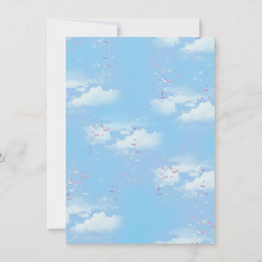 Invitation Paysage tropical (Dos)