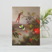 Invitation Paysage tropical avec dix colibris (Debout devant)