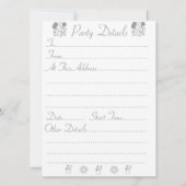 Invitation paysage unique de noël paysage de neige (Dos)